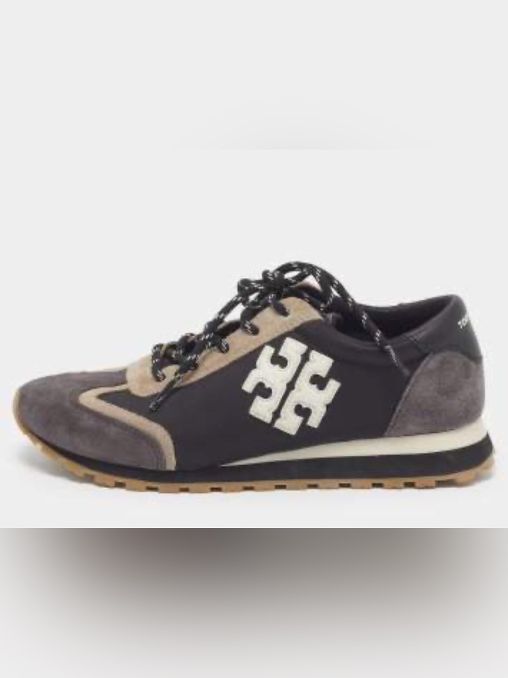 Tory Burch Vintage Nylon Logo Runner Sneakers